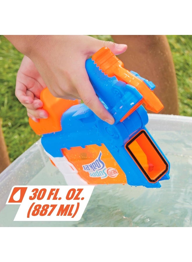 NERF Nerf Super Soaker Flip Fill Water Blaster - 4 Spray Styles - Fast Fill - Large 890ml Water Tank - Age 6 Years & Up.  - Image 3