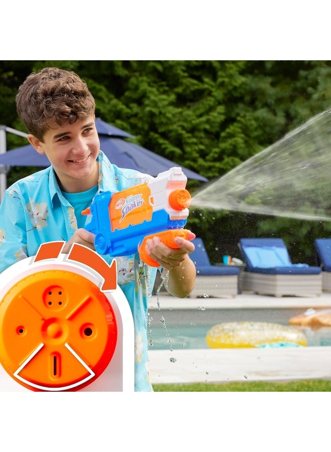 NERF Nerf Super Soaker Flip Fill Water Blaster - 4 Spray Styles - Fast Fill - Large 890ml Water Tank - Age 6 Years & Up.  - Image 4