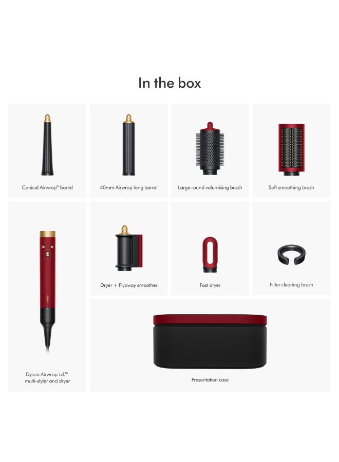 dyson - Airwrap i.d. Multi-Styler And Dryer Straight+Wavy Red Velvet Gold - Image 1