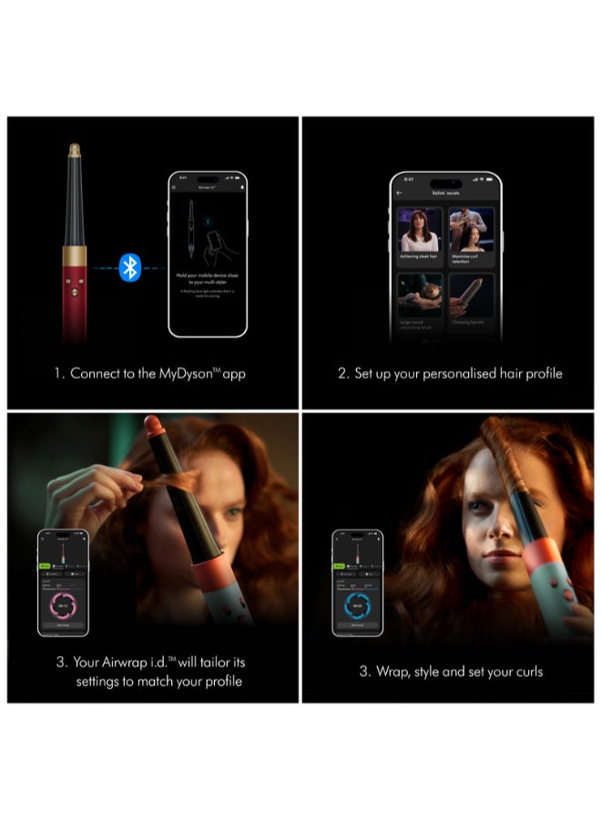 dyson - Airwrap i.d. Multi-Styler And Dryer Straight+Wavy Red Velvet Gold - Image 1