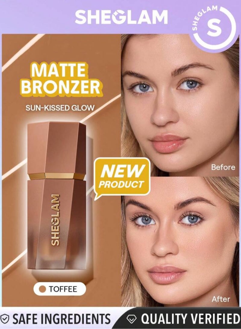 SHEGLAM - Sun Beam Matte Liquid Bronzer Toffee - Image 1