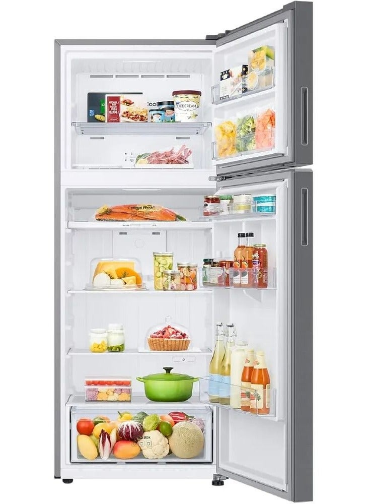 سامسونج Top Mount Refrigerator 500 Liters RT50CG6400S9 Silver  - Image 4