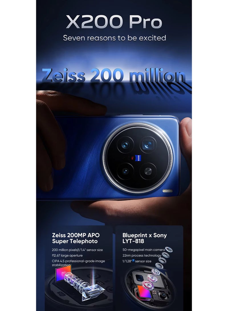 China Version X200 PRO 5G Dimensity 9400 CPU 6.78 inch AMOLED 120HZ Sceern 6000MAH 90W Flash Charger OTA NFC 50MP camera