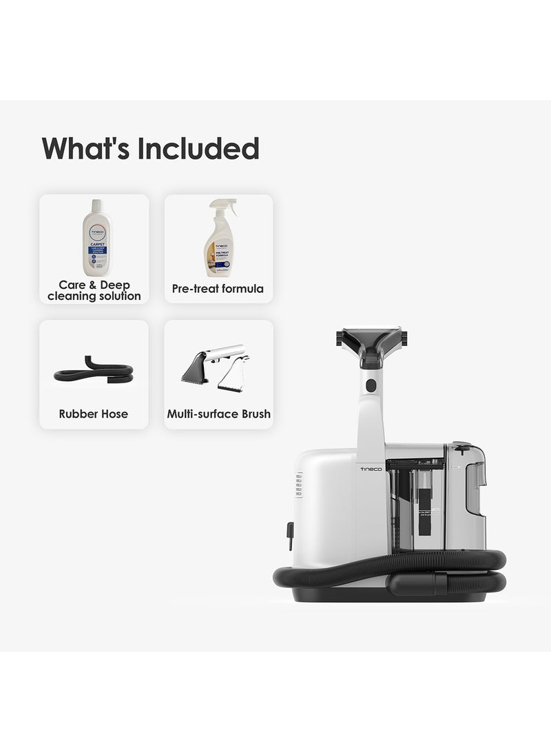 Tineco - Carpet One spot Cleaner Smart Cordless, Self Cleaning and Lightweight, Quiet Operation, LED Screen, iLoop Smart Sensor Technology, Up to 25 Mins Cordless Runtime 300 W SC050900SA Grey - Image 1