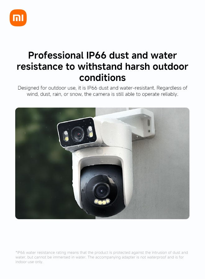 Xiaomi Outdoor Camera CW500 Dual,Dual 2.5K Ultra-HD AI Detection Dual-band Wi-Fi 6 Security Chip-MJSXJ08HL White - Image 5