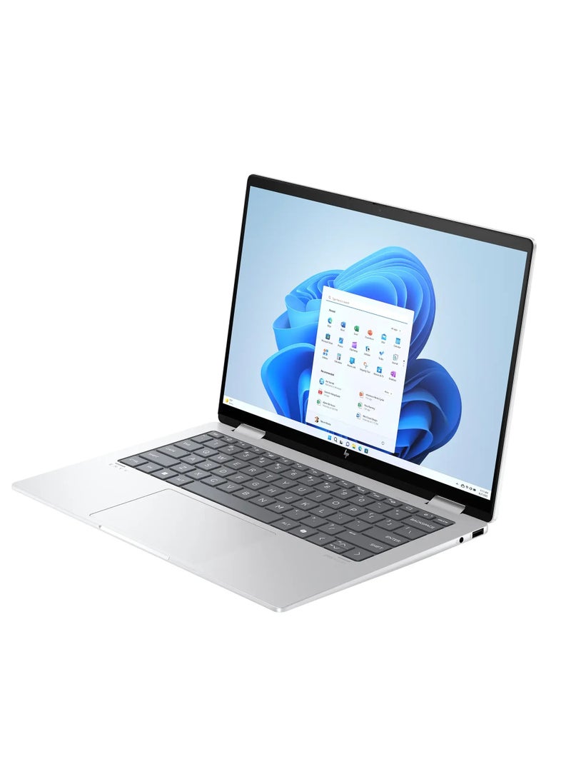 HP Envy 14-FA0013DX Laptop With 14-Inch Touchscreen Display, AMD Ryzen 5 8640HS Processor/16GB RAM/512GB SSD/AMD Radeon Graphics/Windows 11 Home English Glacier Silver  - Image 3