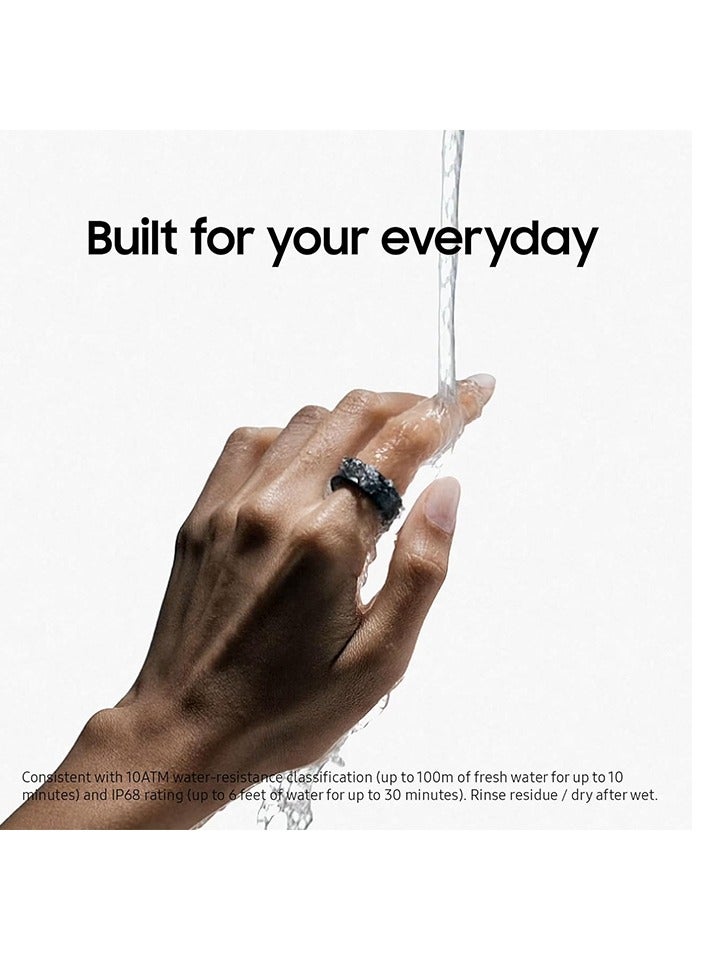 Samsung - Galaxy Ring Fitness Monitor Sleep Tracker AI Smart Ring Size 5 - Titanium Silver - Image 1