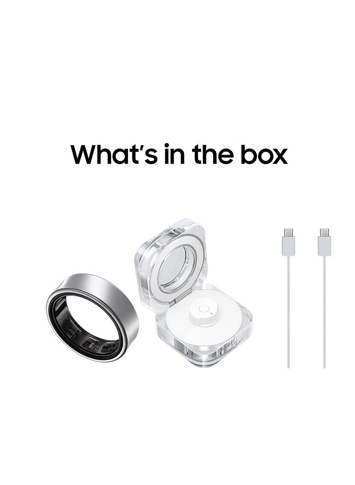 Samsung Galaxy Ring Fitness Monitor Sleep Tracker AI Smart Ring Size 5 - Titanium Silver  - Image 4