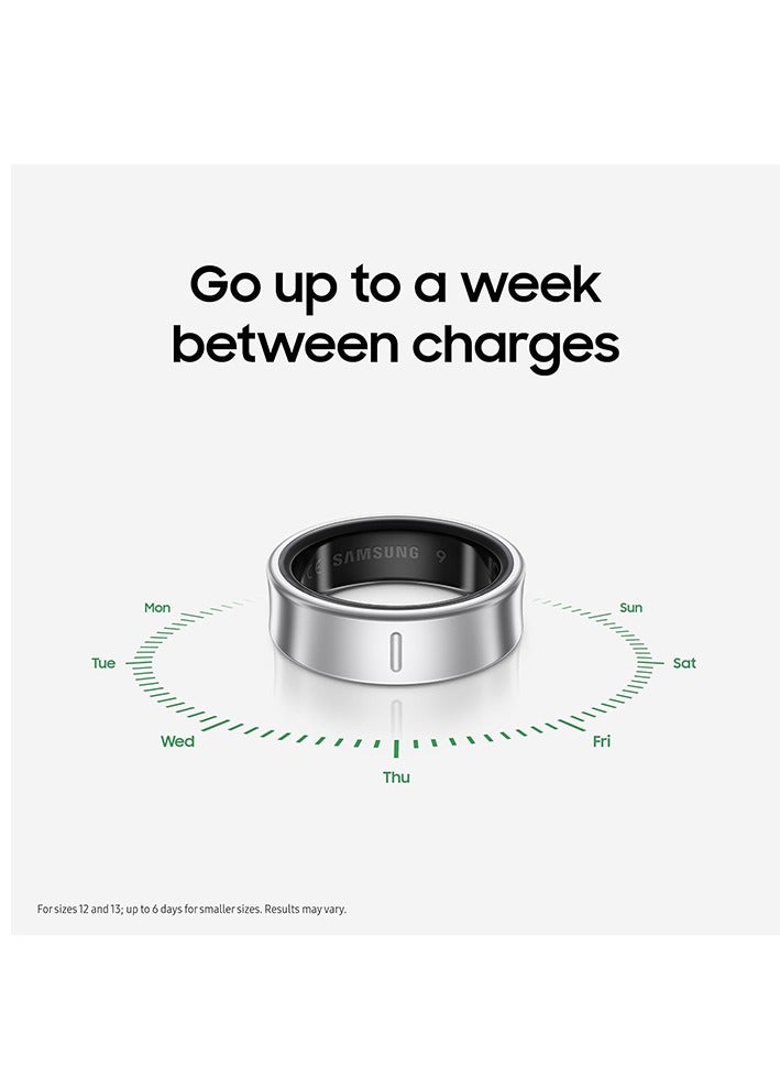 Samsung Galaxy Ring Fitness Monitor Sleep Tracker AI Smart Ring Size 5 - Titanium Silver - Image 2