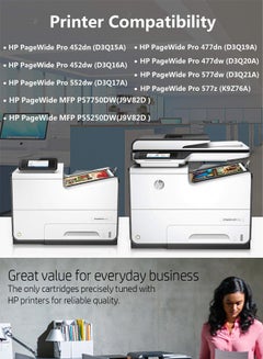 HP 973X 4-Color High Yield Original For PageWide 452dn 452dw 477dn 552 577dw Printer ink Cartridge - Combo Pack Black,Cyan,Magenta,Yellow  - Image 2