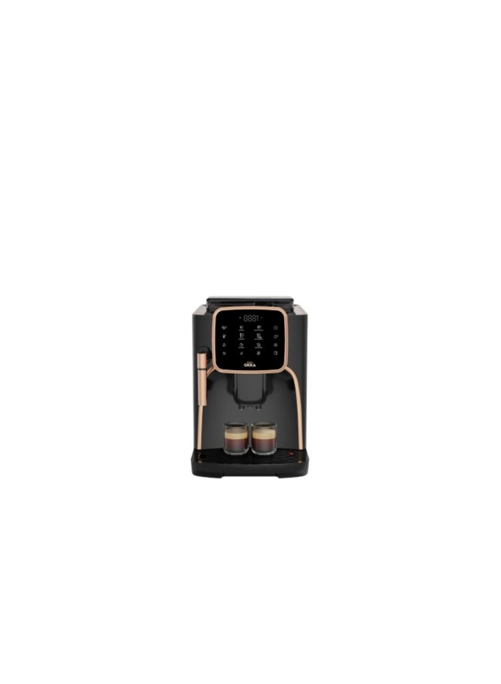 Arzum Okka Ok0030 Automatic Espresso Machine (With Steam Nozzle) 1.8 L 1450 W OK0030 Black - copper  - Image 5