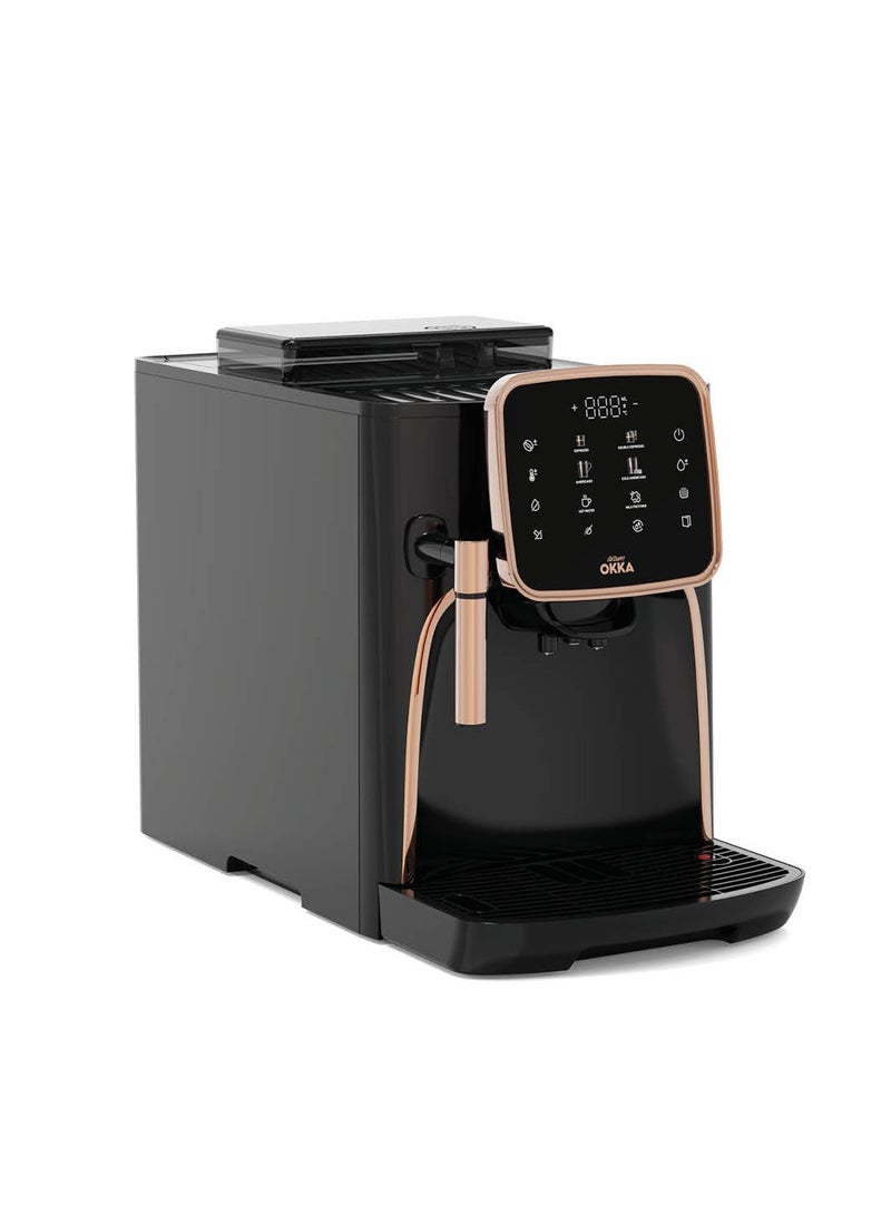 Arzum Okka Ok0030 Automatic Espresso Machine (With Steam Nozzle) 1.8 L 1450 W OK0030 Black - copper  - Image 2