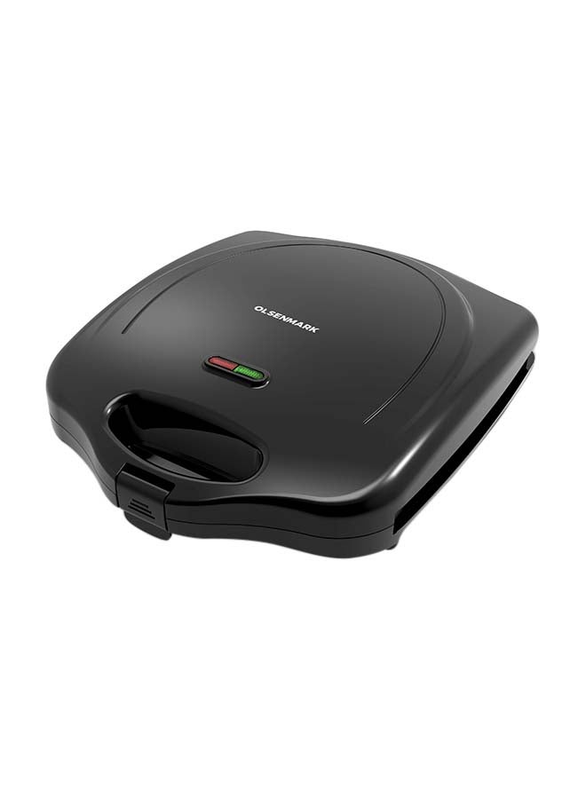 Olsenmark 4-Slice Grill Maker, Non-Stick Plates for Easy Release and Quick Cleanup, Adjustable Temperature with Power Indicator, Perfect for Grilled Sandwiches 1400 W OMGM7012 Black  - Image 1