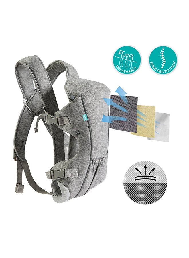 Moon KaryGo 2 in 1- Baby Carrier-Grey Suitable From Birth - Image 3