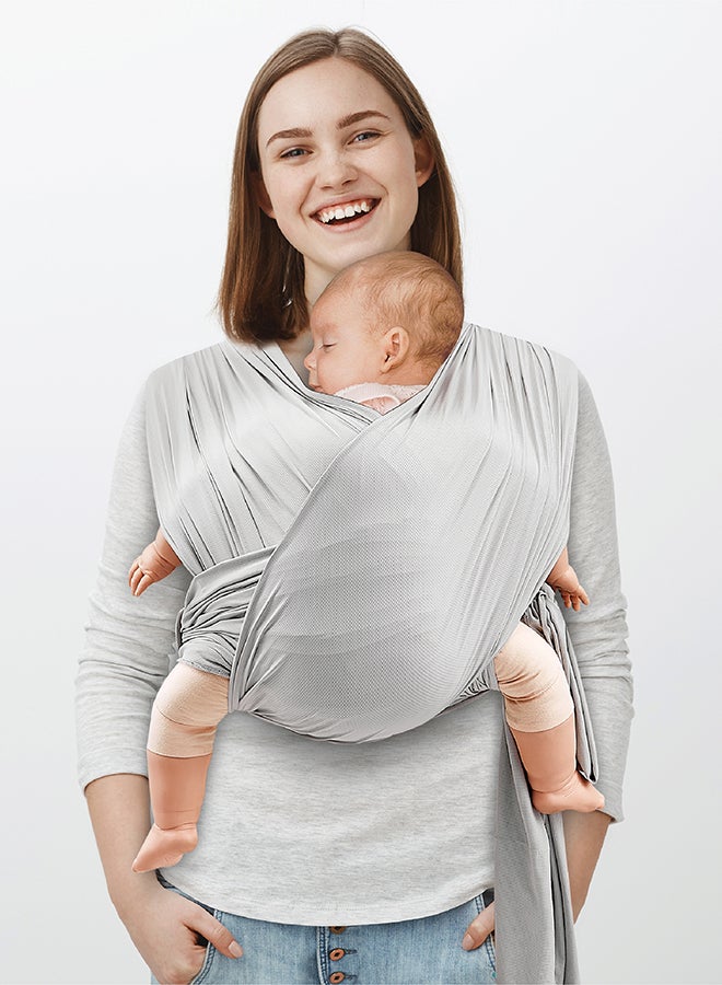 Moon KaryGo Baby Sling Carrier-Light Grey Suitable From Birth - Image 1