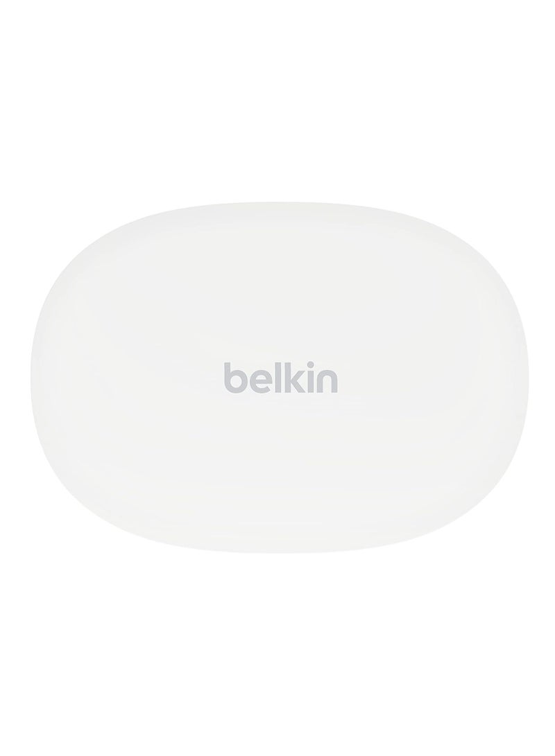 belkin - SoundForm Bolt True Wireless Earphones | Bluetooth 5.2 Earbuds, 28Hrs Playtime, 2 Mics, Clear Calls, IPX4 Rating, Portable, Stereo HiFi Sound, Tap Control, For Apple/Android OS - White - Image 1