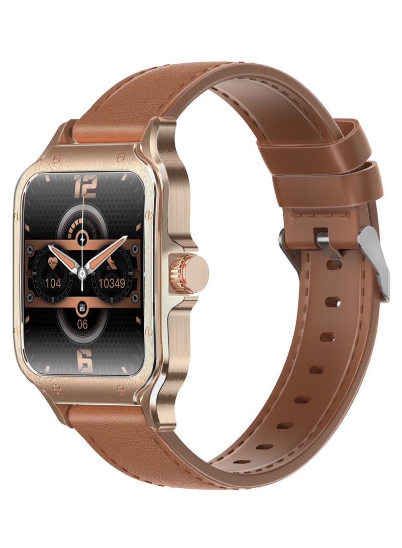 PROMATE Bluetooth Smart Watch IP68 Waterproof , 1.78" Curved Screen, Li-Polymer Battery Lasts Up to 10 Days on a Single Charge, 100+ Sports Modes Gold  - Image 1