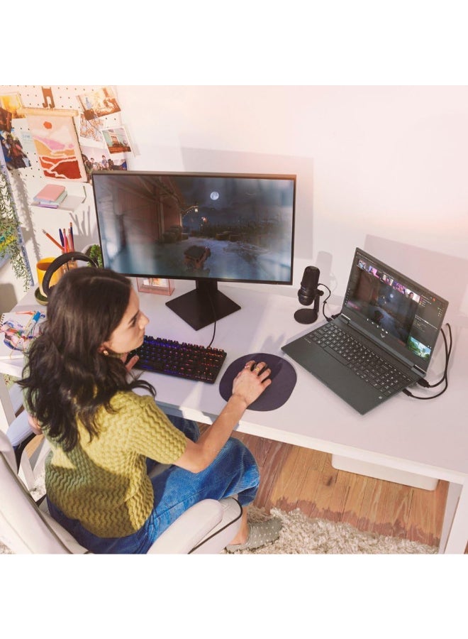 HP - Victus 15 Gaming (Upgraded Version) Laptop With 15.6-Inch FHD Display, AMD Ryzen 5 7535HS Processor/32GB DDR5 RAM/1TB SSD/4GB Radeon RX 6550M Graphics/Windows 11 Home English Mica Silver - Image 1