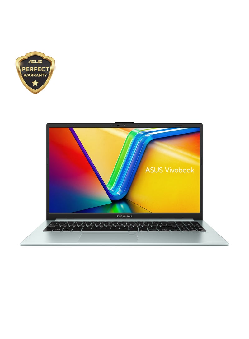 أسوس asus Vivobook E1504FA-NJ001 -90NB0ZR3-M02800-R3 7320U-4GB LPDDR5 -256GB SSD-DOS15.6 FHD -AMD Radeon™ Graphics English/Arabic green grey - Image 1