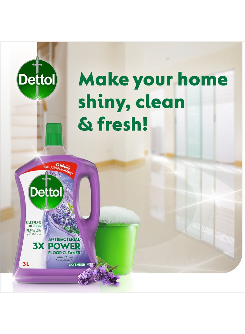 ديتول - Lavender Antibacterial Power Floor Cleaner 4.8Liters - Image 1
