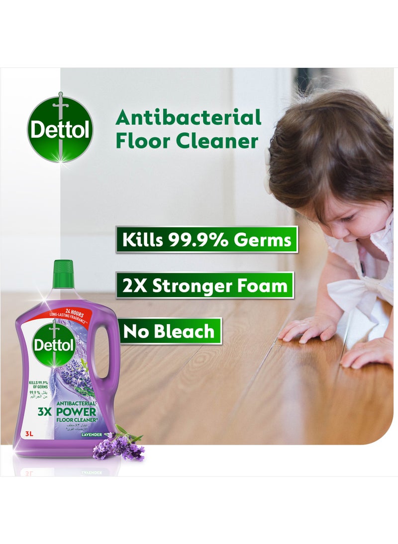 ديتول - Lavender Antibacterial Power Floor Cleaner 4.8Liters - Image 1