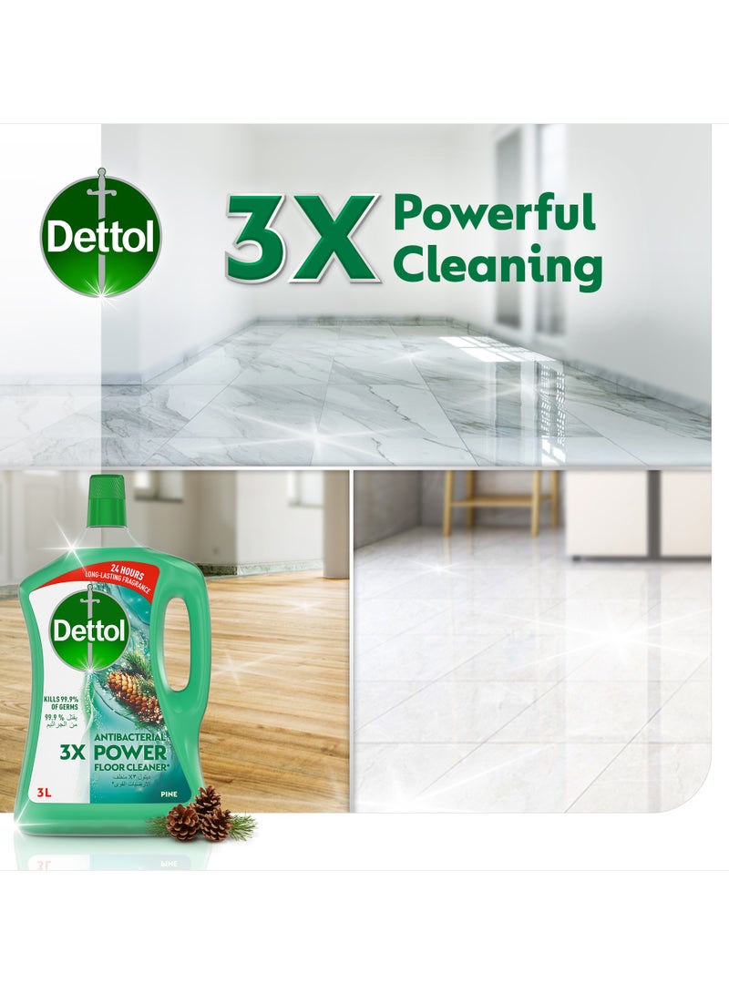 Dettol Pine Antibacterial Power Floor Cleaner 4.8Liters  - Image 3