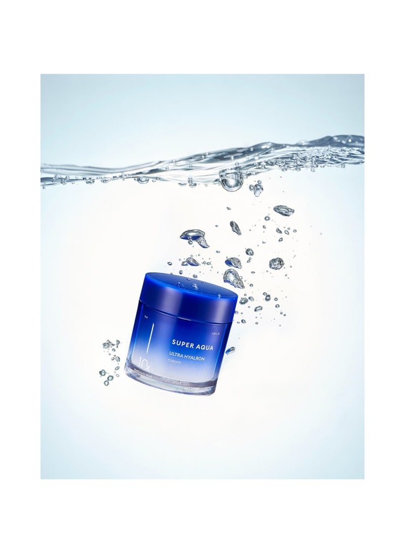 Missha - Korean Super Aqua Ultra Hyalron Cream , With Baobab Extracts And Glacier Water , Oil-Free Face Cream With A Very Light Texture , 70Ml 70ml - Image 1