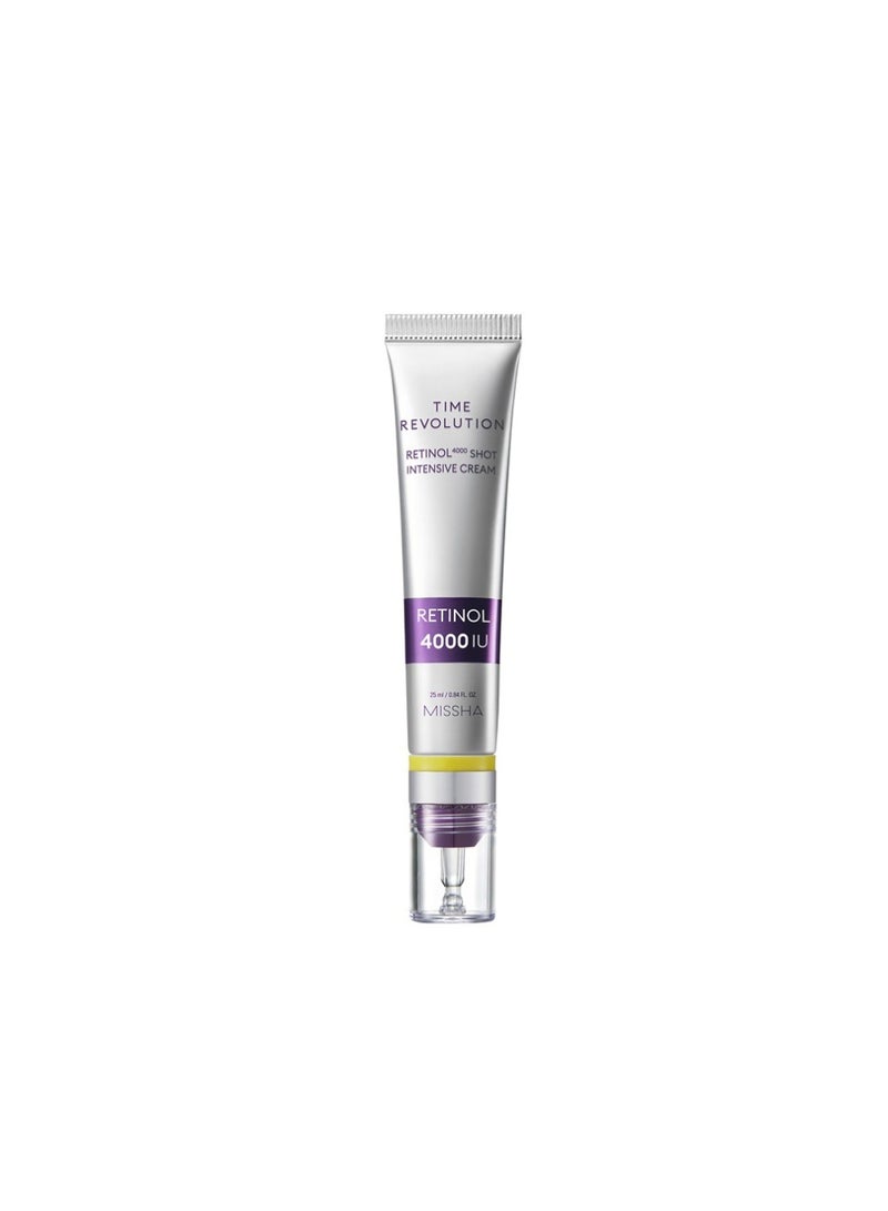 ميشا Korean Time Revolution Retinol 4000 Shot Intensive Cream , Recommended For Anti-Aging Care To Mature Skin , Achieving A Youthful-Looking And Radiant Complexion 25ml  - Image 1