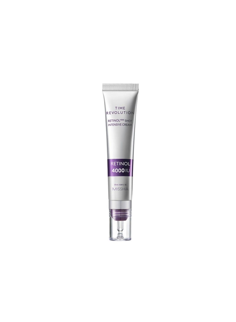 ميشا Korean Time Revolution Retinol 4000 Shot Intensive Cream , Recommended For Anti-Aging Care To Mature Skin , Achieving A Youthful-Looking And Radiant Complexion 25ml  - Image 3