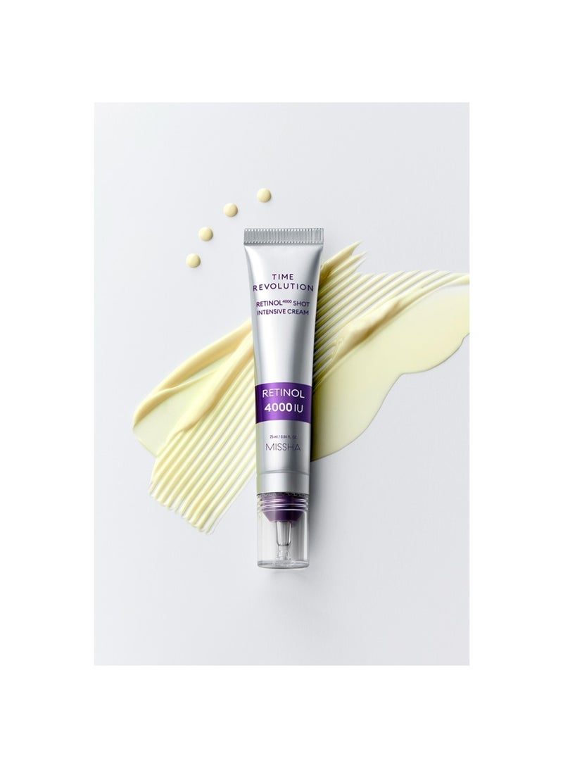 ميشا Korean Time Revolution Retinol 4000 Shot Intensive Cream , Recommended For Anti-Aging Care To Mature Skin , Achieving A Youthful-Looking And Radiant Complexion 25ml  - Image 2