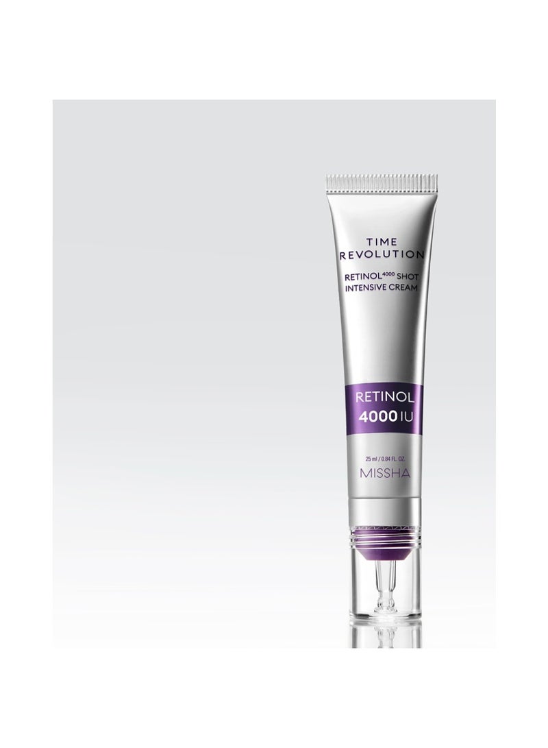 ميشا Korean Time Revolution Retinol 4000 Shot Intensive Cream , Recommended For Anti-Aging Care To Mature Skin , Achieving A Youthful-Looking And Radiant Complexion 25ml  - Image 4