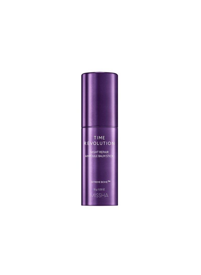 ميشا - Korean Time Revolution Night Repair Ampoule Stick , Rejuvenates And Revives Overnight , Improves Skin Texture And Elasticity , Portable Design And Easy Application 10ml - Image 1