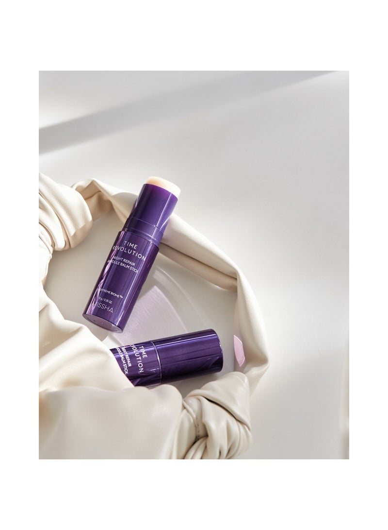 ميشا - Korean Time Revolution Night Repair Ampoule Stick , Rejuvenates And Revives Overnight , Improves Skin Texture And Elasticity , Portable Design And Easy Application 10ml - Image 1