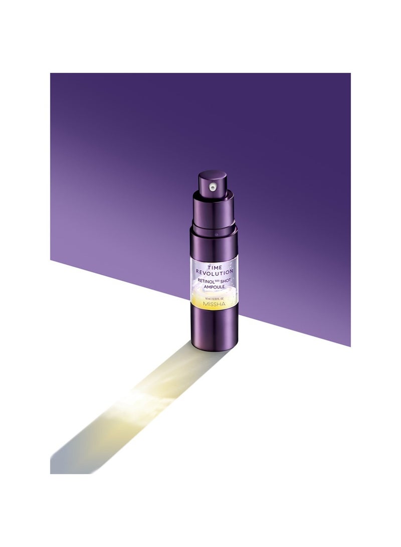 Missha Korean Time Revolution Night Repair Retinol Intensive Ampoule , Advanced Korean Serum For Skin Barrier Strengthening , Improved Elasticity , Overnight Moisturization , 10Ml 10ml - Image 2