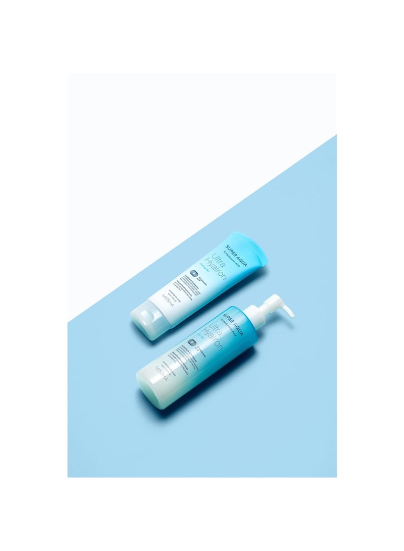 Missha Korean Super Aqua Ultra Hyalron Peeling Gel , With Hyaluronic Acid , Mild And Smooth Formula , For Translucent Complexion 100ml - Image 4