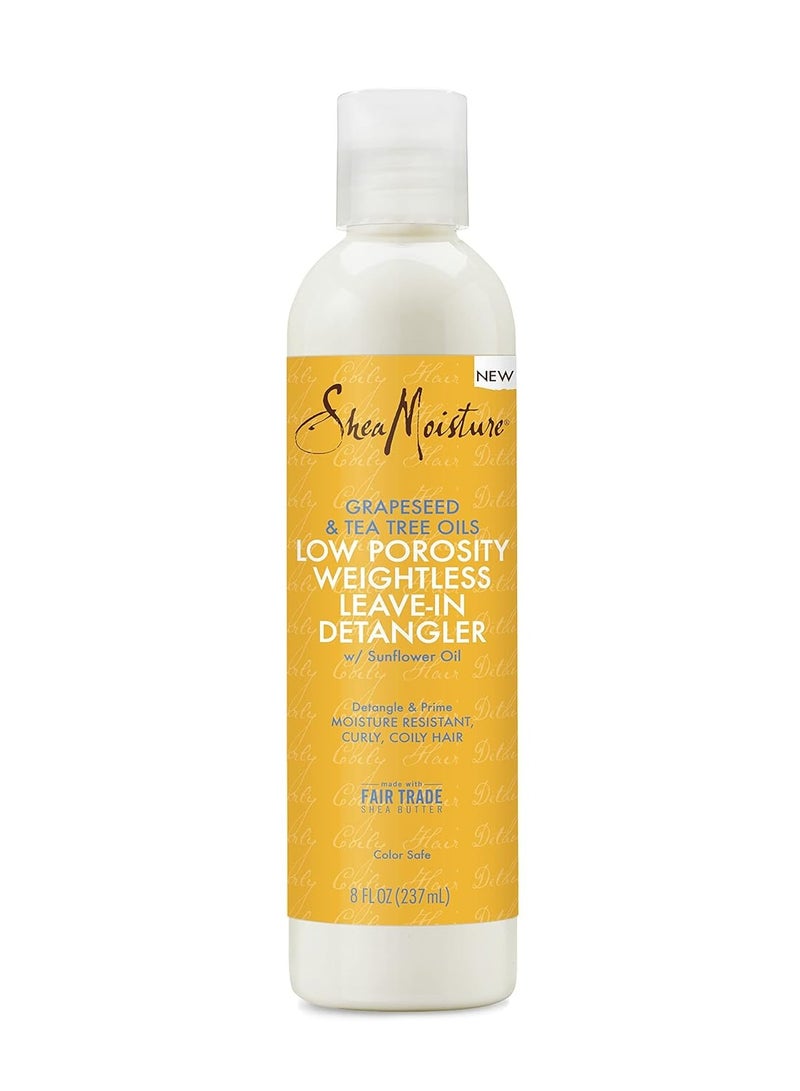 SheaMoisture Weightless Hydrating Detangler For Moisture Resistant, Curly, Coily Hair Low Porosity Lightweight Hair Detangler 8 oz 237 ml - Image 1