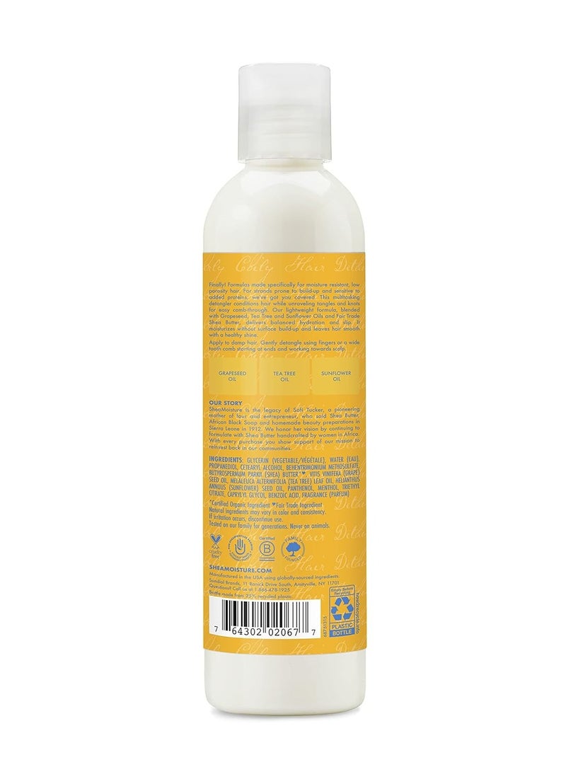 SheaMoisture Weightless Hydrating Detangler For Moisture Resistant, Curly, Coily Hair Low Porosity Lightweight Hair Detangler 8 oz 237 ml - Image 2
