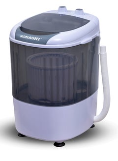 سوناشي 2.5 KG Baby Washing Machine With Transparent Body | User-friendly Interface With Wash And Spin Function | With Separate Spin Basket | Perfect For Small Clothes SWM-2501 White  - Image 1