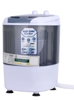 سوناشي 2.5 KG Baby Washing Machine With Transparent Body | User-friendly Interface With Wash And Spin Function | With Separate Spin Basket | Perfect For Small Clothes SWM-2501 White  - Image 4