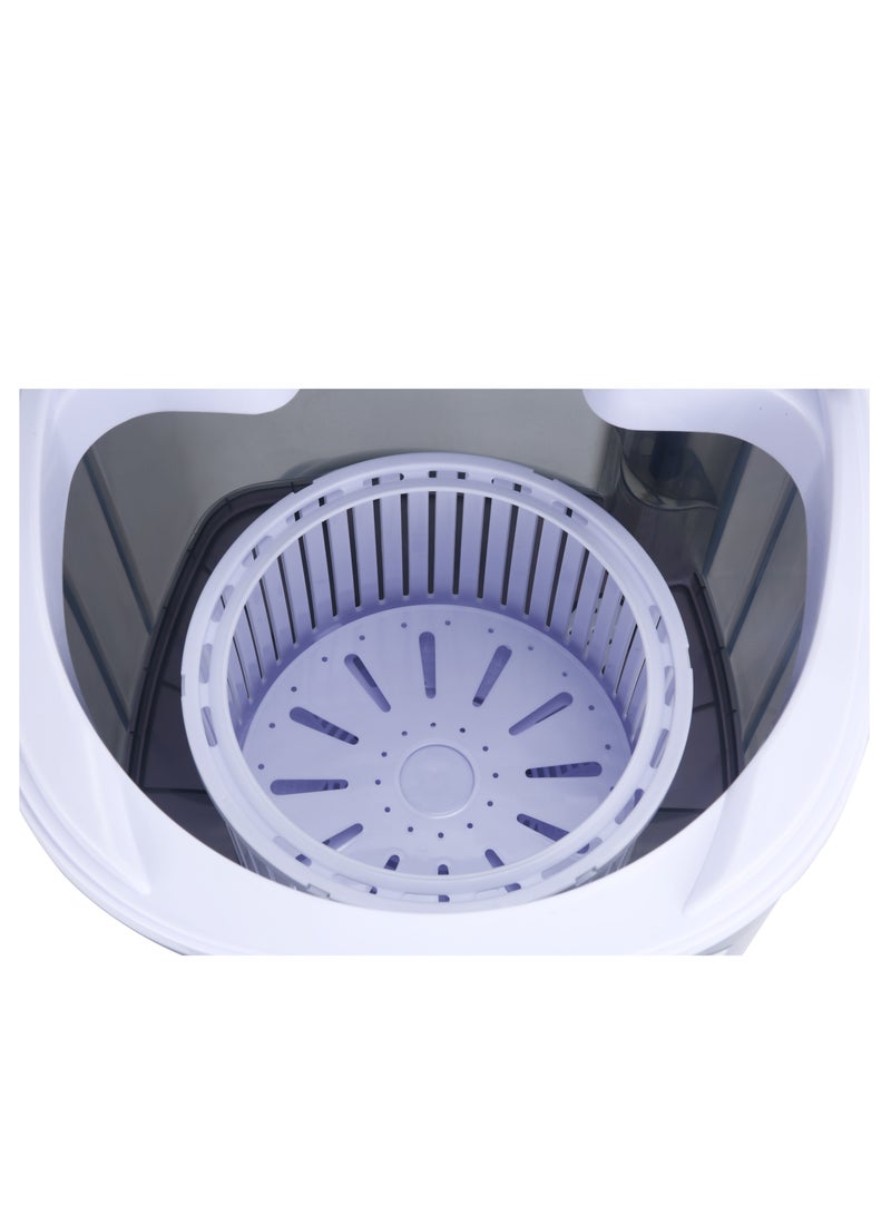 سوناشي - 2.5 KG Baby Washing Machine With Transparent Body | User-friendly Interface With Wash And Spin Function | With Separate Spin Basket | Perfect For Small Clothes SWM-2501 White - Image 1