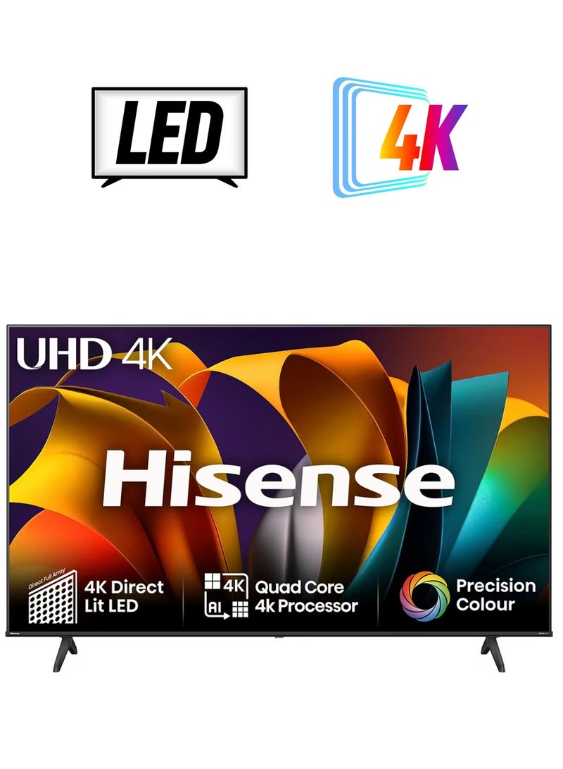 Hisense - 43 Inch 4K Full Smart TV 43A61N Black - Image 1