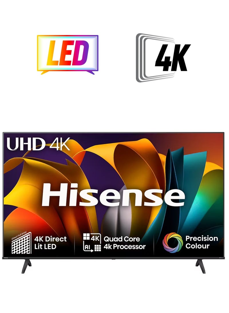 Hisense 43 Inch 4K Full Smart TV 43A61N Black  - Image 1