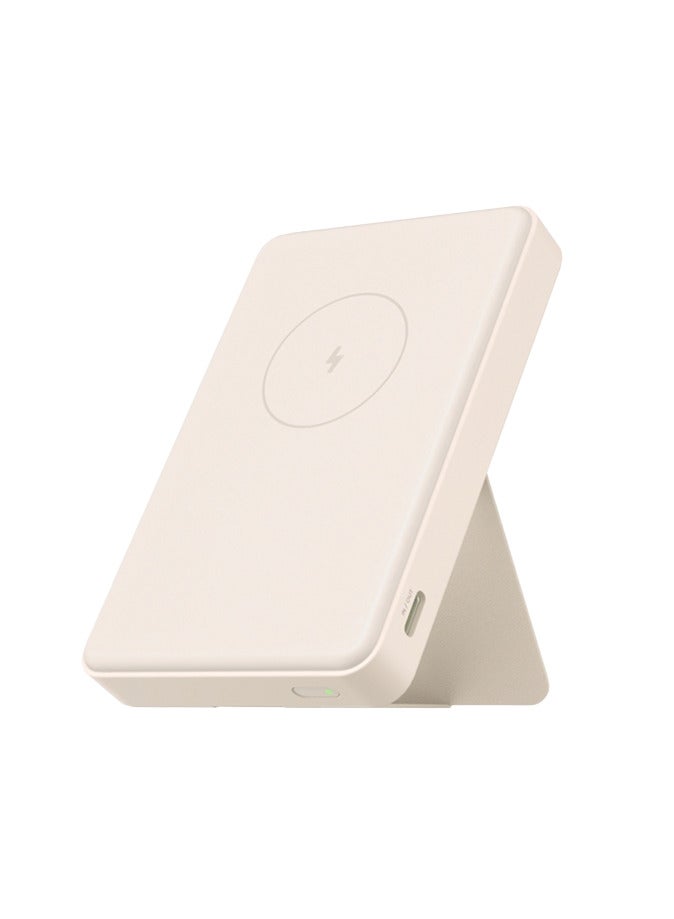 Xiaomi - 6000 mAh Magnetic Power Bank With MagSafe BHR9074GL - Tan - Image 1