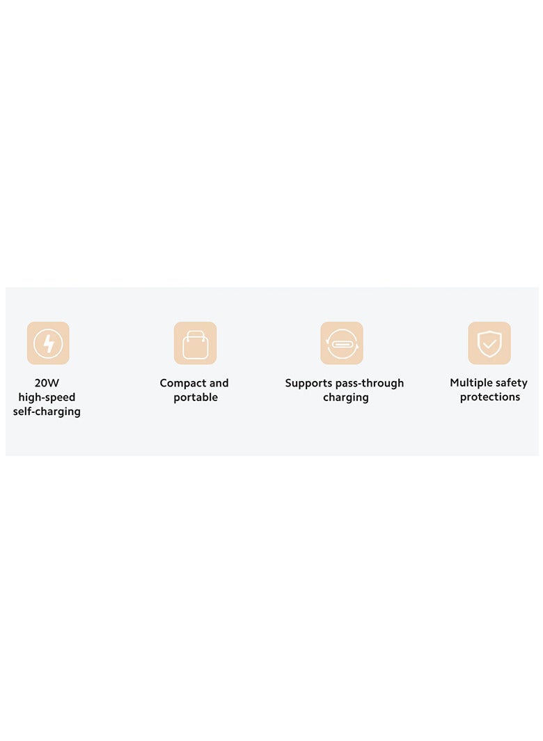 Xiaomi - 6000 mAh Magnetic Power Bank With MagSafe BHR9074GL - Tan - Image 1