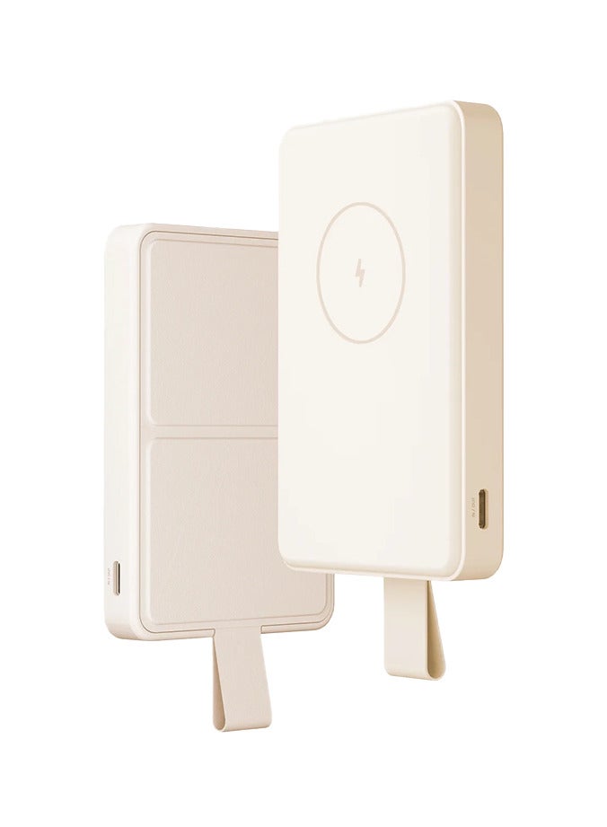 Xiaomi - 6000 mAh Magnetic Power Bank With MagSafe BHR9074GL - Tan - Image 1