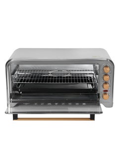 GEEPAS 75Ltr Electric Oven Convection and Rotisserie Function| Perfect for Grilling, Toasting and Roasting| 4 Knobs and Temperature 70-250-Degrees Celsius| 120 Minute Timer with Bell, Inside Lamp| 2200W and Stainless Steel Heating Elements | 2 Years Warranty 75 L 2200 W GO34041 Silver  - Image 2