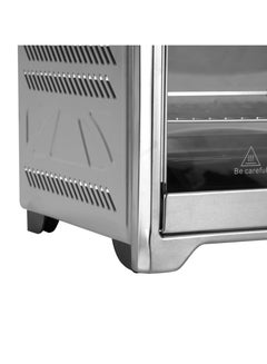 GEEPAS 75Ltr Electric Oven Convection and Rotisserie Function| Perfect for Grilling, Toasting and Roasting| 4 Knobs and Temperature 70-250-Degrees Celsius| 120 Minute Timer with Bell, Inside Lamp| 2200W and Stainless Steel Heating Elements | 2 Years Warranty 75 L 2200 W GO34041 Silver  - Image 5