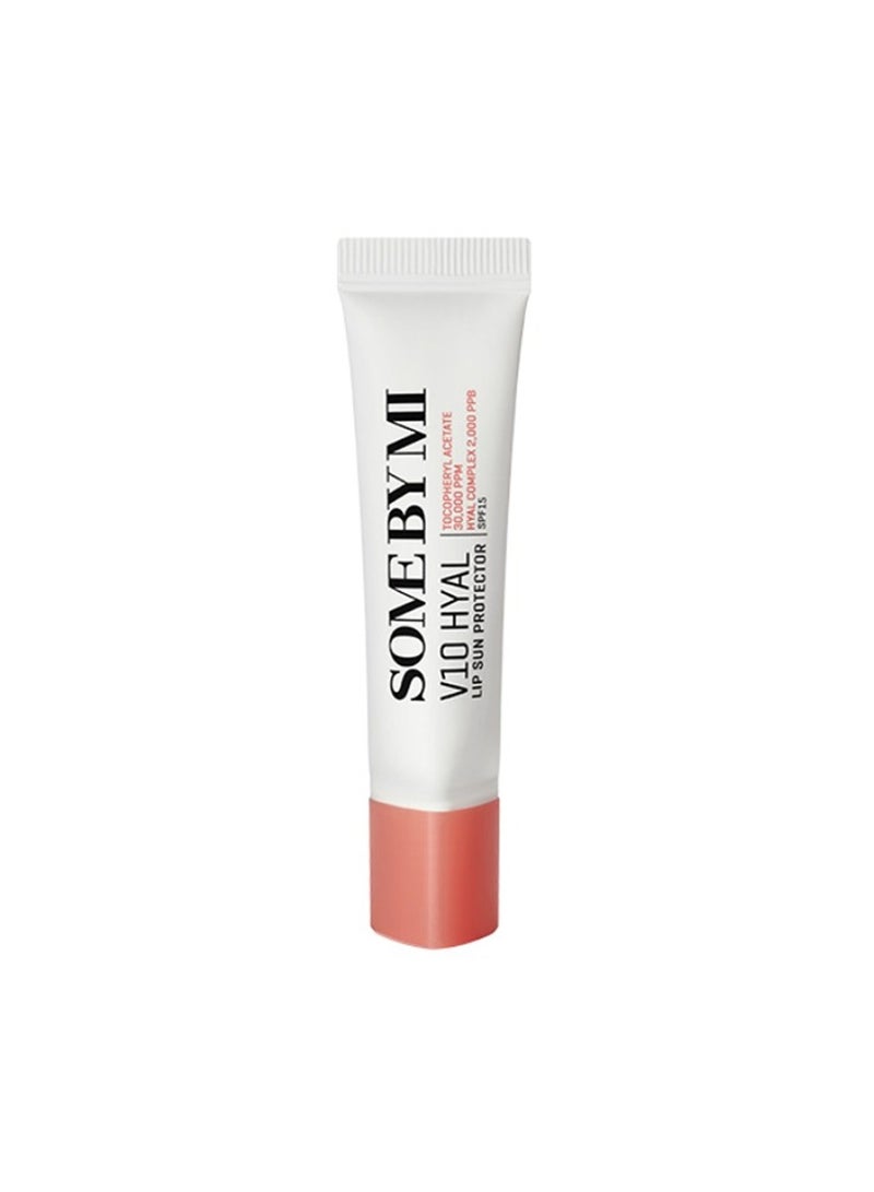 Some by Mi V10 Hyal Spf15 Lip Sun Protector Rosy Shade - Lightweight And Non-Sticky Formula - Perfect For Daily Use - Keeps Dry And Chapped Lips Protected And Moisturized 7ml - Image 1