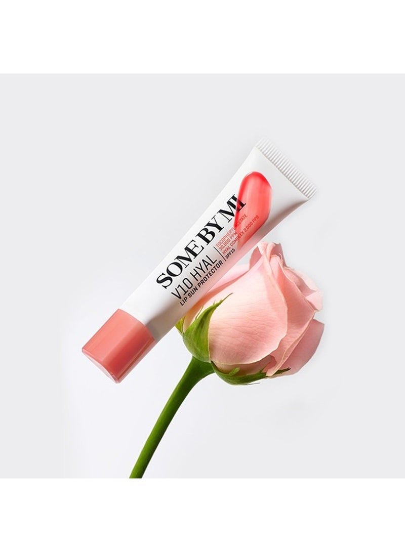 Some by Mi V10 Hyal Spf15 Lip Sun Protector Rosy Shade - Lightweight And Non-Sticky Formula - Perfect For Daily Use - Keeps Dry And Chapped Lips Protected And Moisturized 7ml - Image 2
