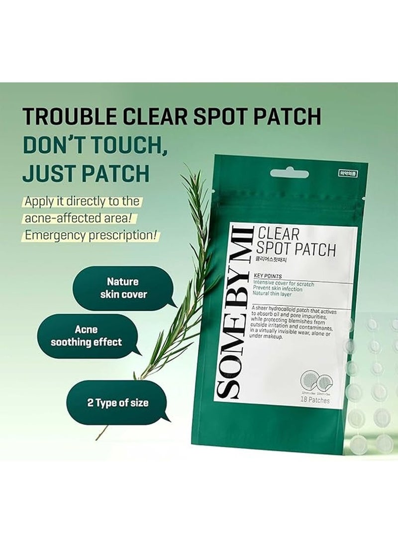 Some by Mi 30 Days Miracle Clear Spot Patch - 18 Counts, 2 Size(10Mm 9Counts, 12Mm 9Counts) - Invisible Hydrocolloid Skin Trouble And Pimple Patch With No Irritation - Pack Of 1 100ml  - Image 4
